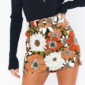 Show Me Your MuMu Tyra Belted Skirt